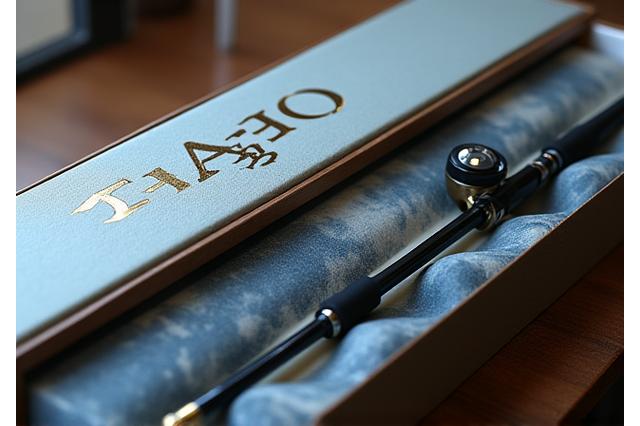 厳重に梱包された高品質な釣具